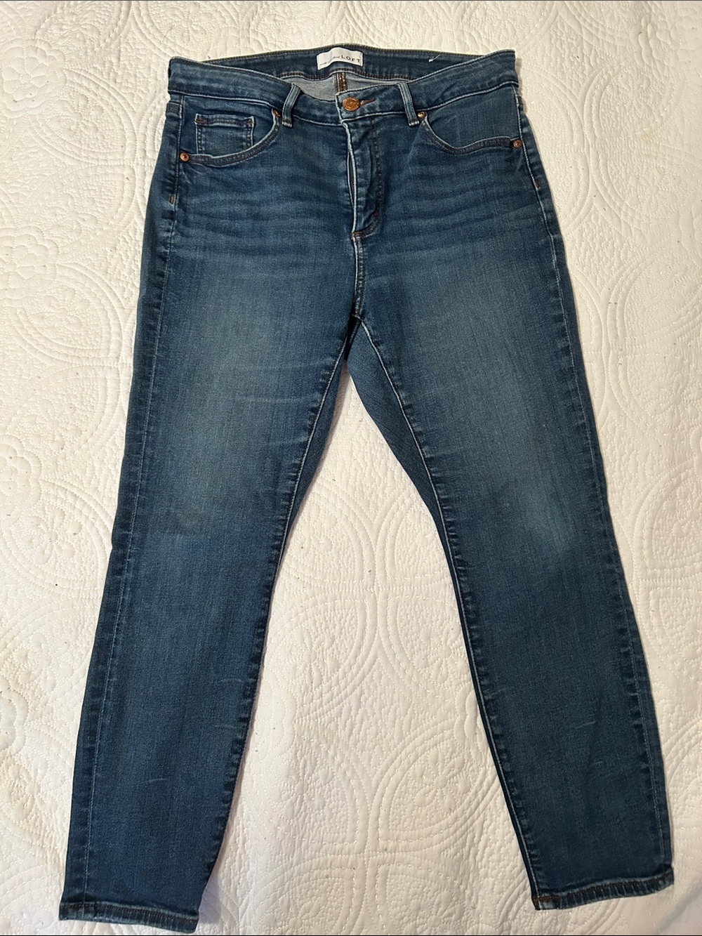 Loft Skinny Jeans crop  size  10